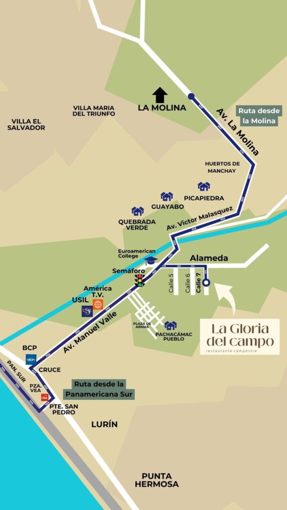 Como llegar a restaurante campestre La Gloria del Campo